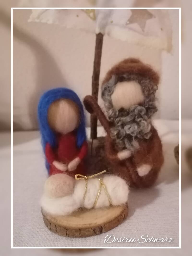 Maria und Josef gefilzt