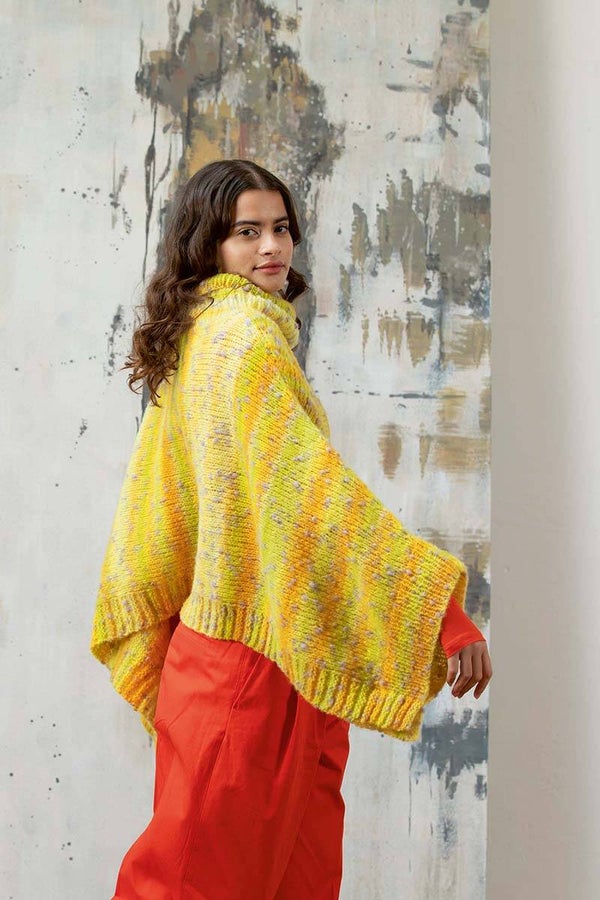 Poncho Cloud Tweed