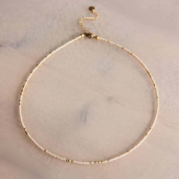 Ketting - Mix beige / goud