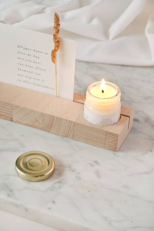 Geurkaarsje - Cederhout & vanille