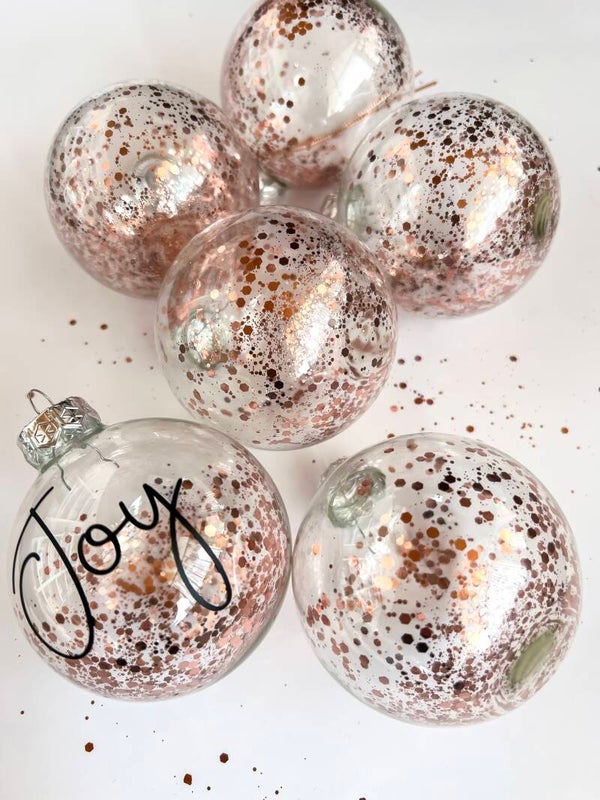 Kerstbal met naam - Rose / Brons