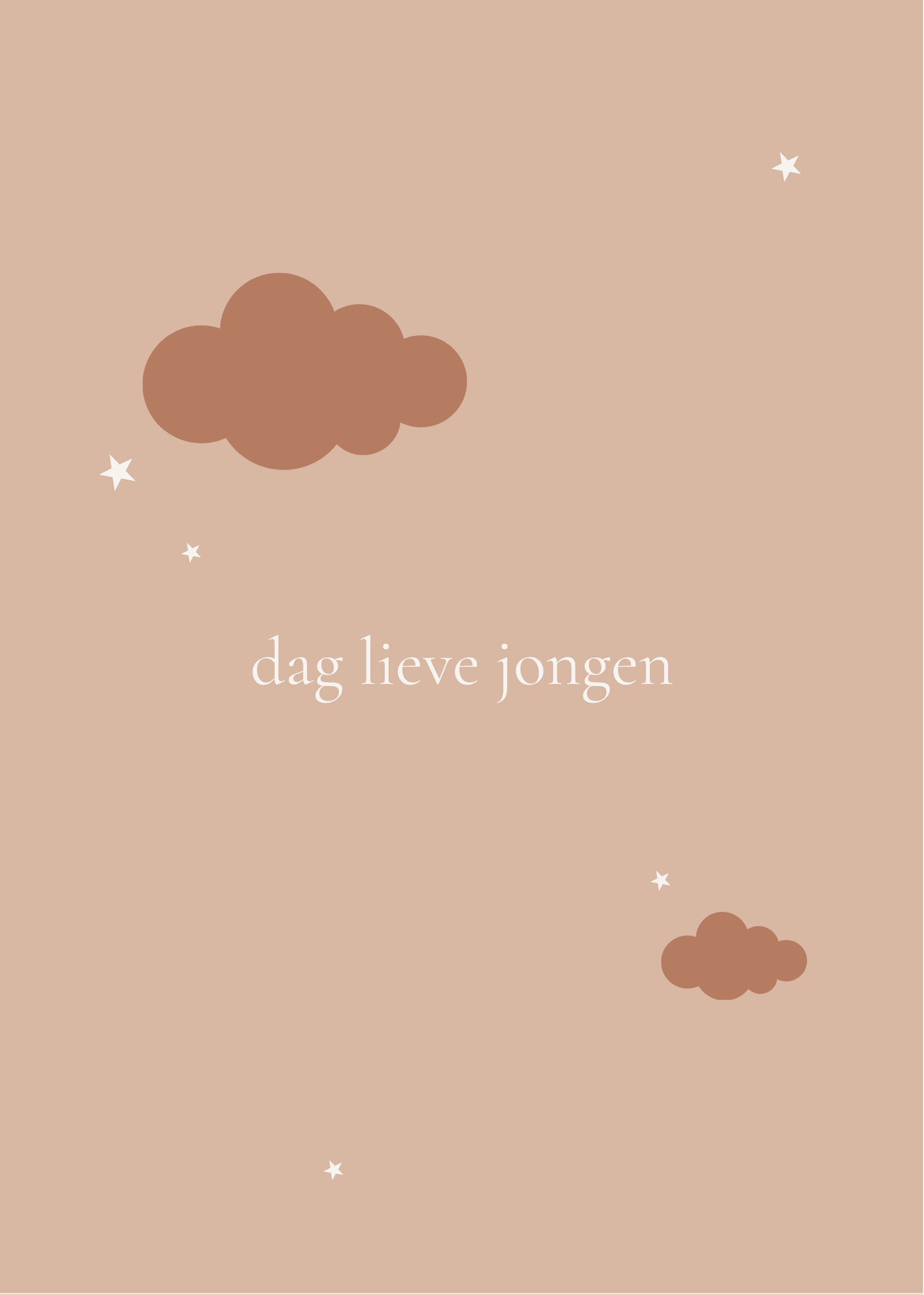 Kaart - Dag lieve jongen