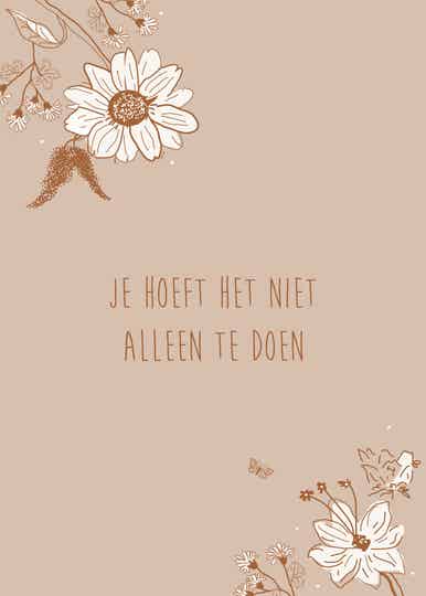 Kaart - Je hoeft het niet alleen te doen