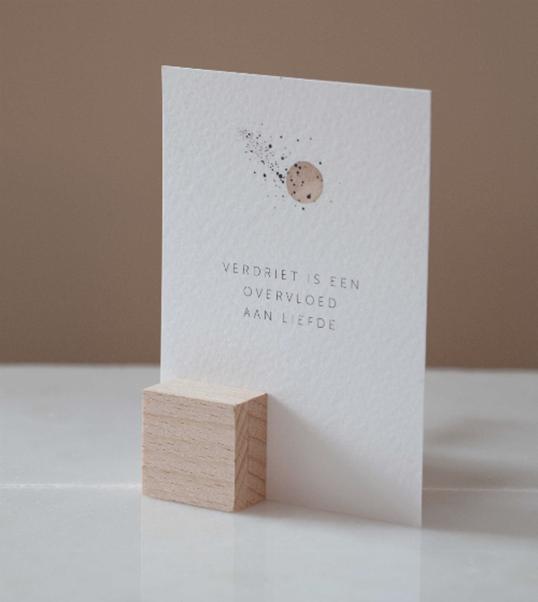 Kaartje - Verdriet is een overvloed aan liefde