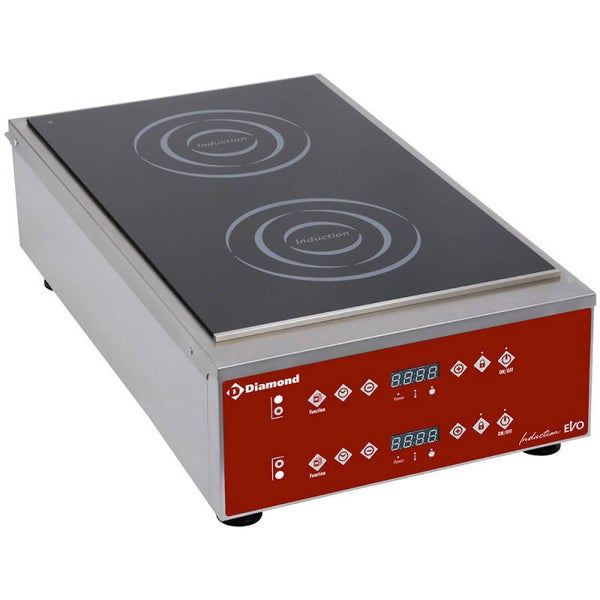 Inductieplaat 2 kookzones (2x 3500 watt) type: IND-2F35/70D