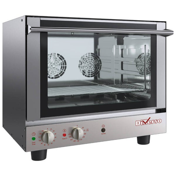 Convectieoven, elektrisch, 4x GN1/1 + manuele bevochtiger type: WR-4X11-HU