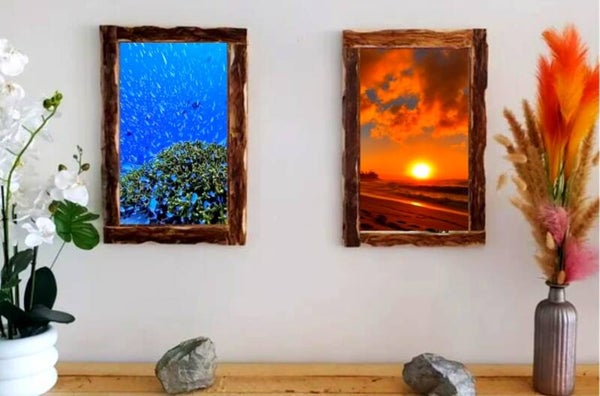 🌅 🏝 Tableau décoratif – Océan & Coucher de soleil