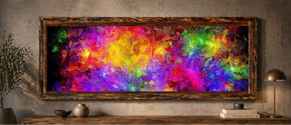🖼🎨Tableau décoratif sur toile – Explosion de couleurs abstraites
