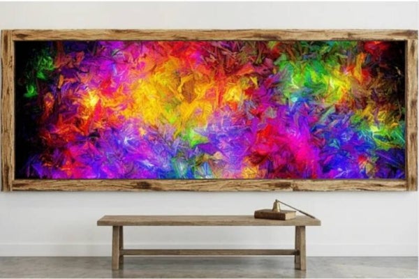 🖼🎨Tableau décoratif sur toile – Explosion de couleurs abstraites