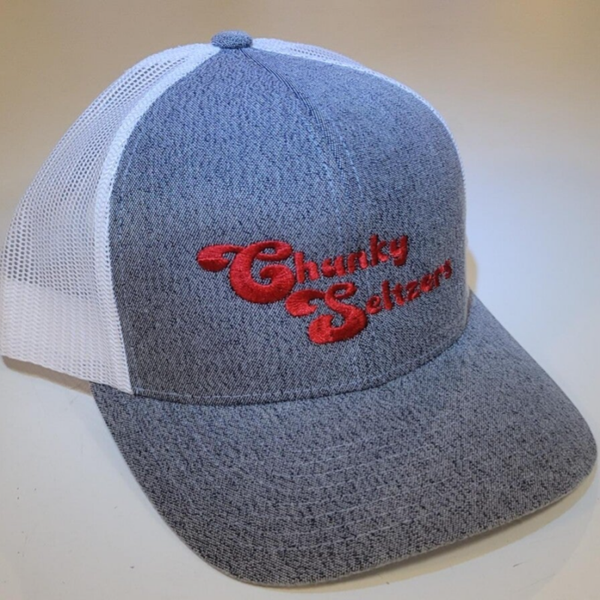 Chunky Hat - Grey on White