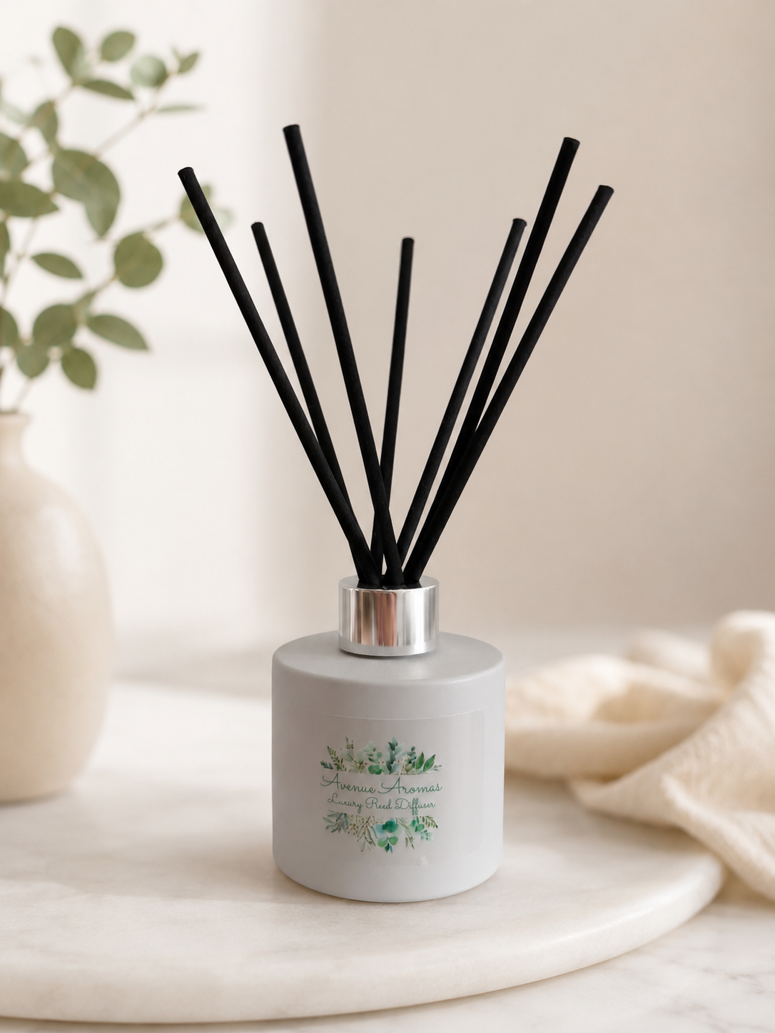 100ml Luxury Reed Diffuser (Grey) Fresh and Fruity Fragrances