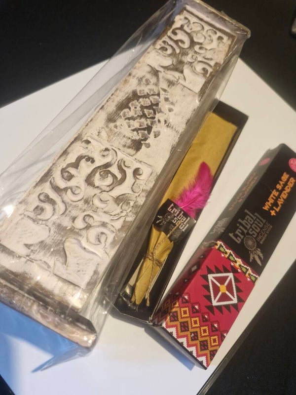 Incense Tower Holder & Incense Smudge Sticks