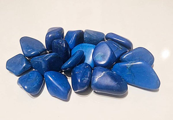 Dyed Blue Howlite With Guidance