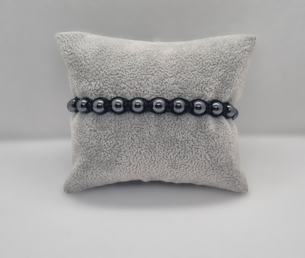 Bracelet a perles grise