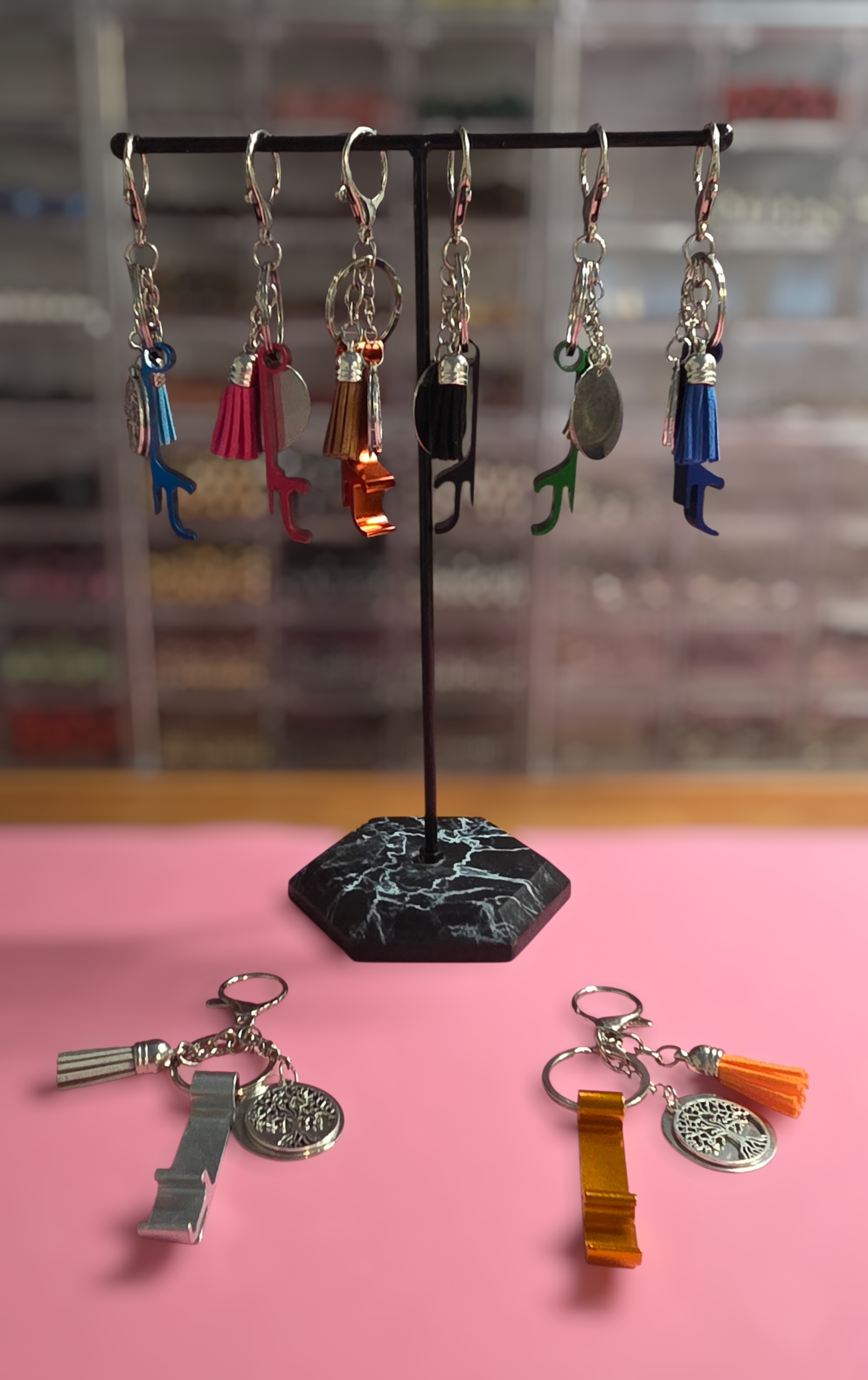 Portes clés Décapsuleur avec arbre de vie