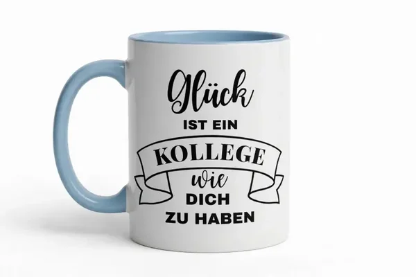 TASSE | DANKE KOLLEGE | mit Wunschname - Hellblau