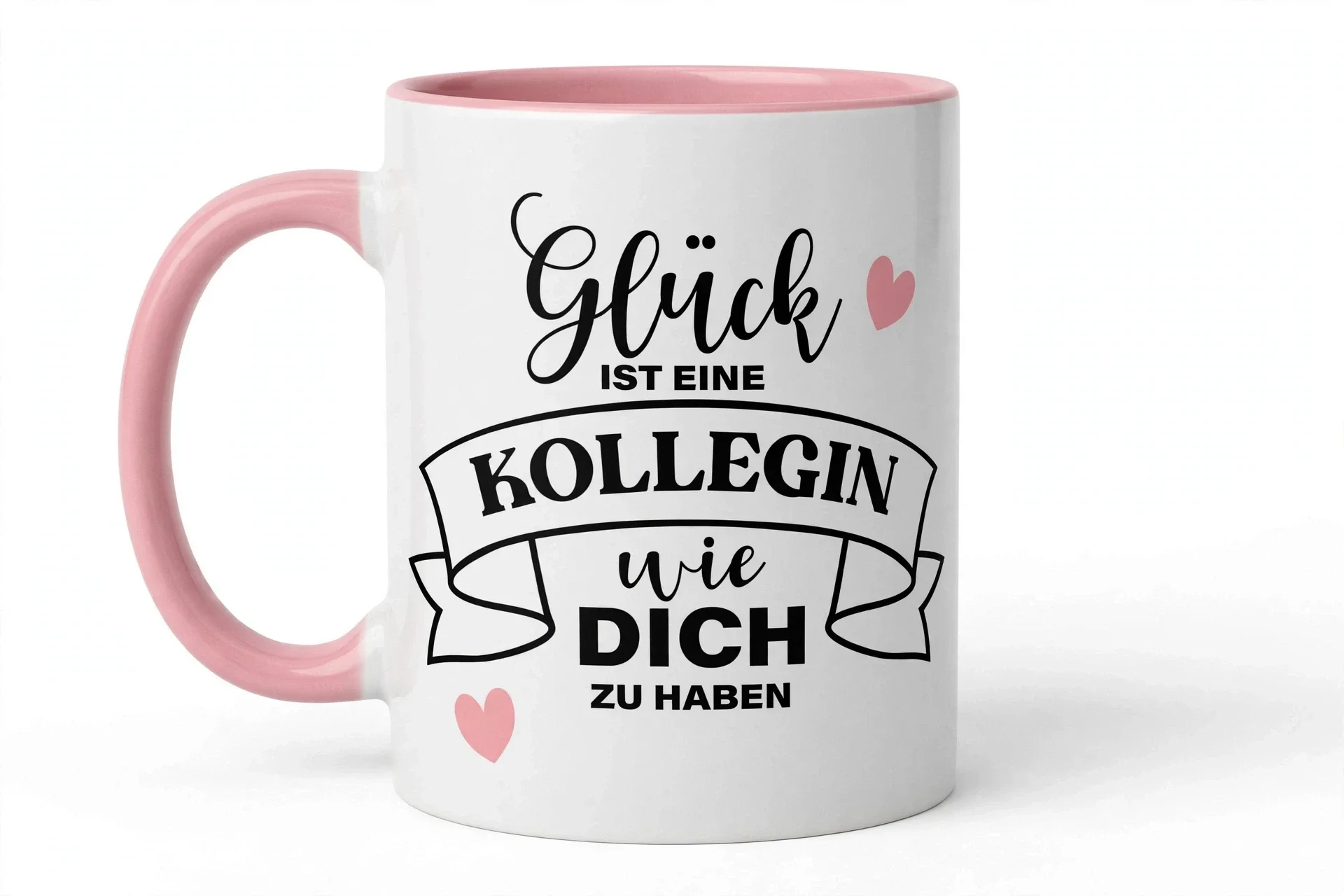 Tasse mit Name. Rosa