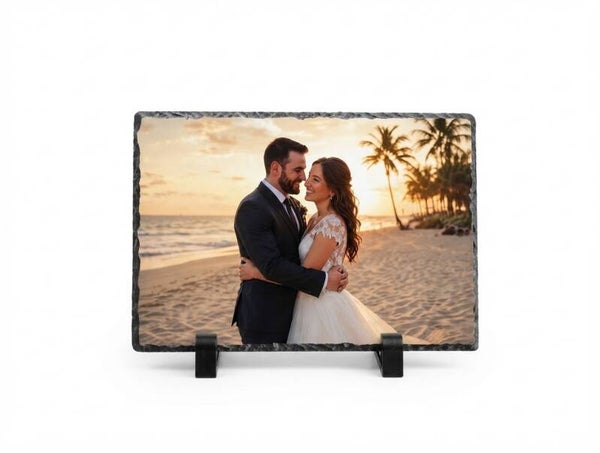 Personalisierte Schieferplatte im Querformat – (30x20 cm)