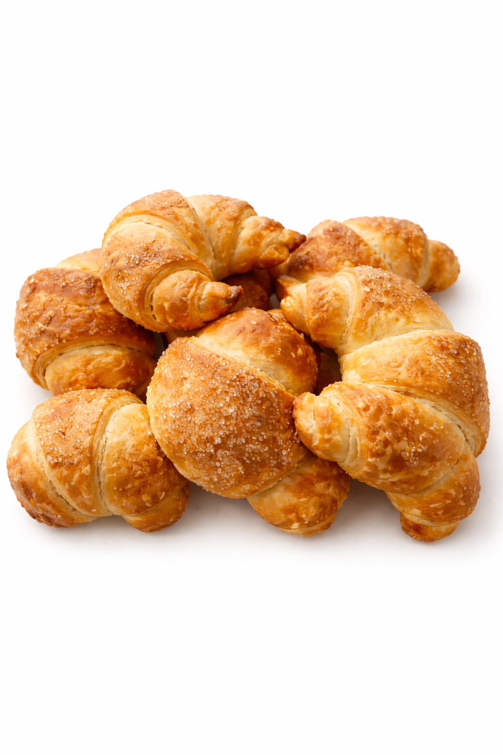 Tradycyjne kruche rogaliki na maśle z powidłami śliwkowymi