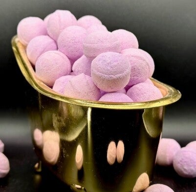 Mini boules de bain Framboise