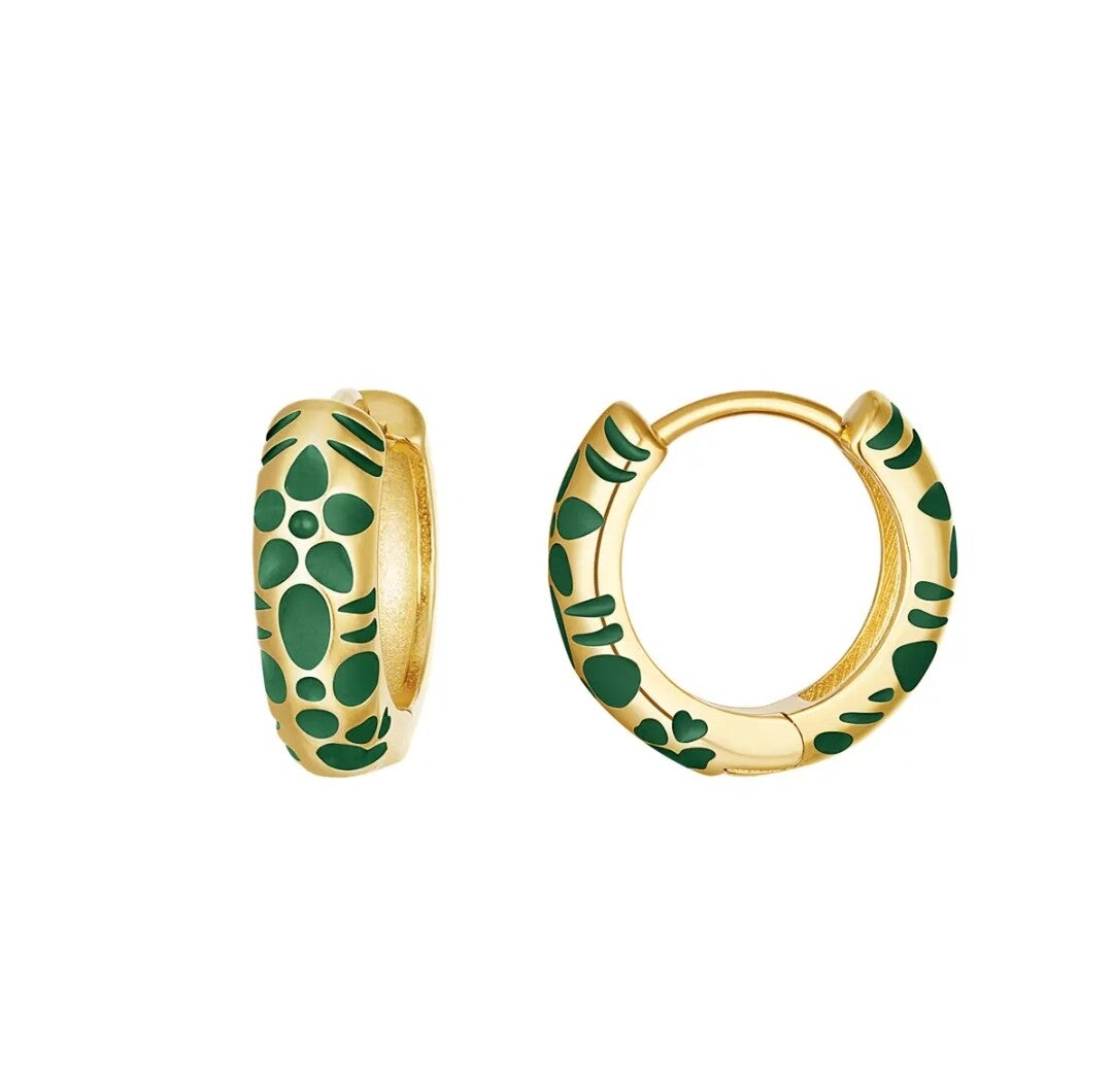 Oorbellen Flower patroon