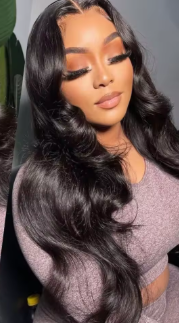 180% Density Transparent Lace Frontal Human Hair Wig 10x5x1