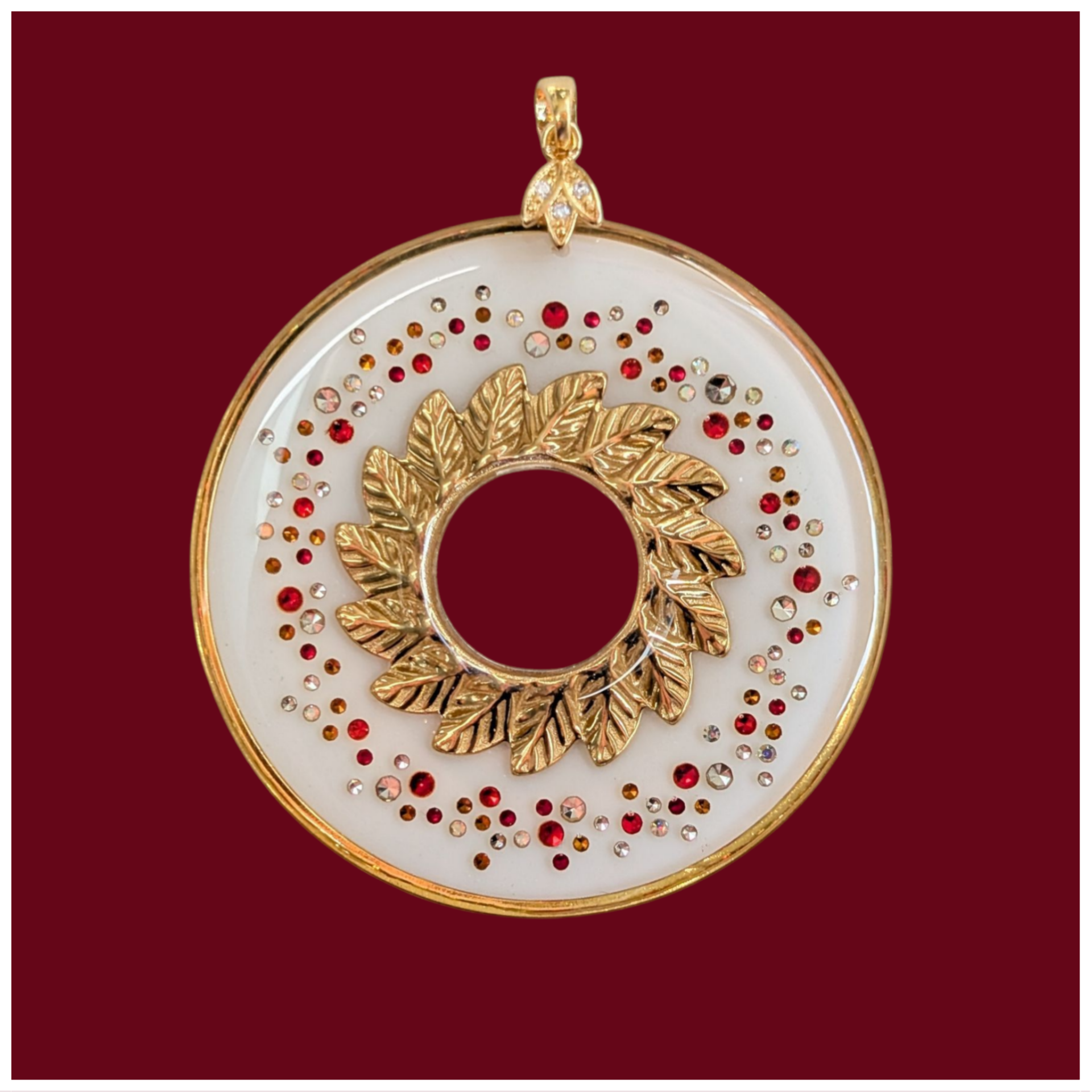 🔹Médaillon "Éclat de l'Âme" - Rouge