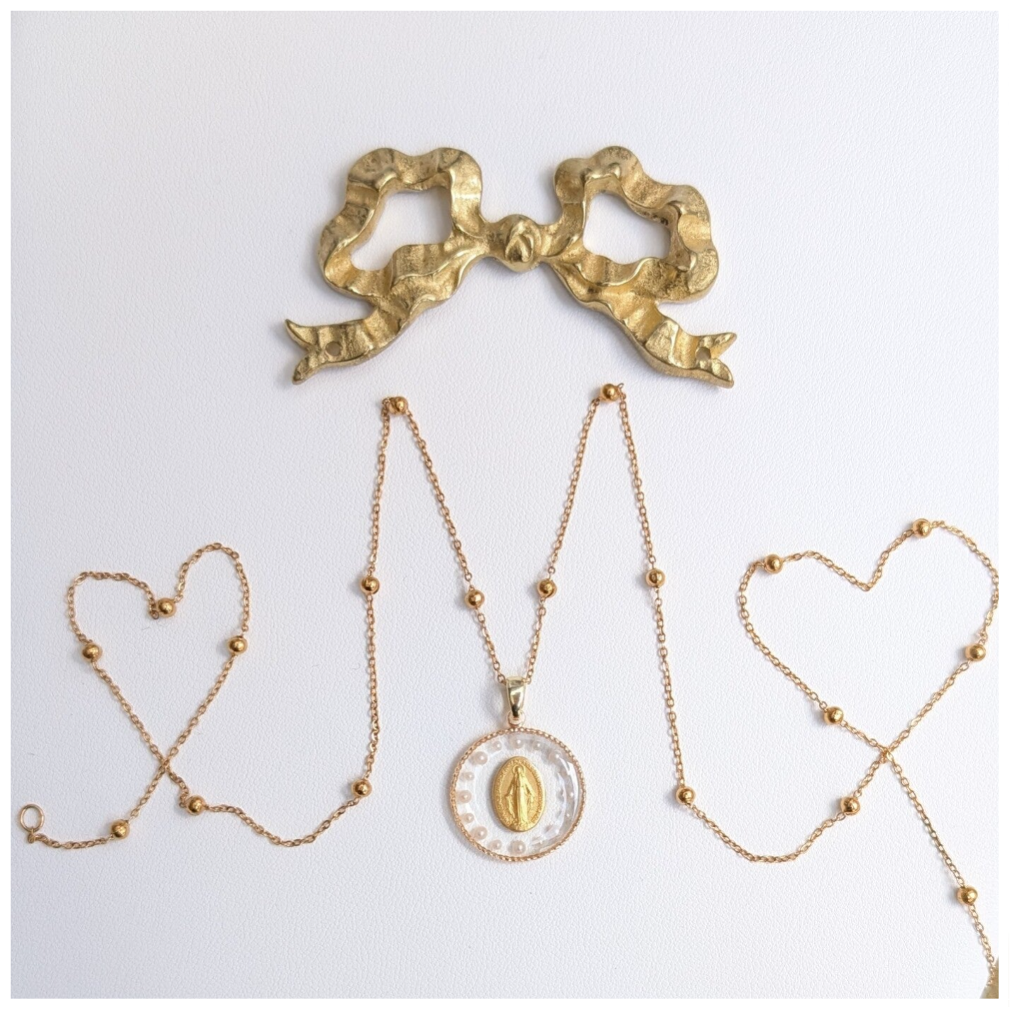 🔹Médaille Miraculeuse "mise en beauté" (16 perles)