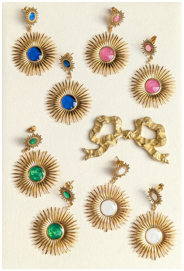 🔹Boucles d'Oreille "Roi Soleil"