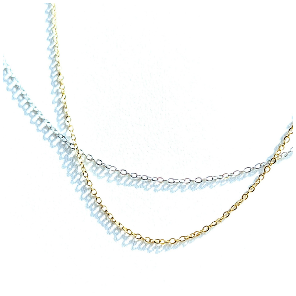 🔹Chaîne Acier inoxydable plaqué-or SIMPLE (épais.1mm)