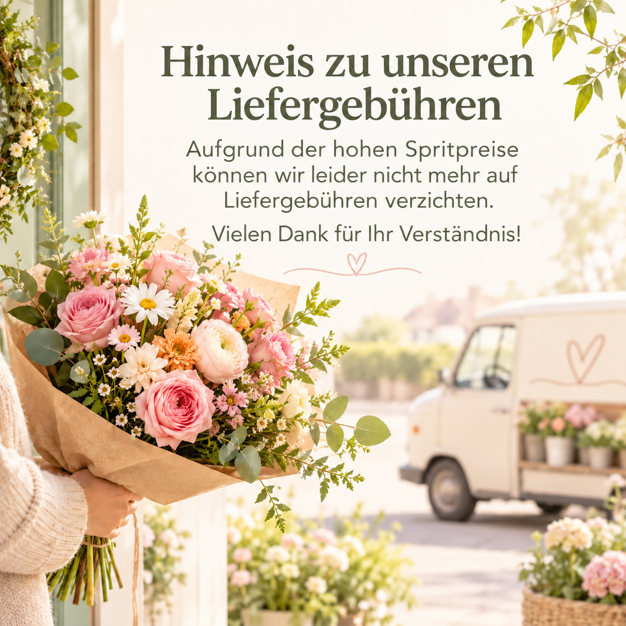 Liefergebühren und Bedingungen