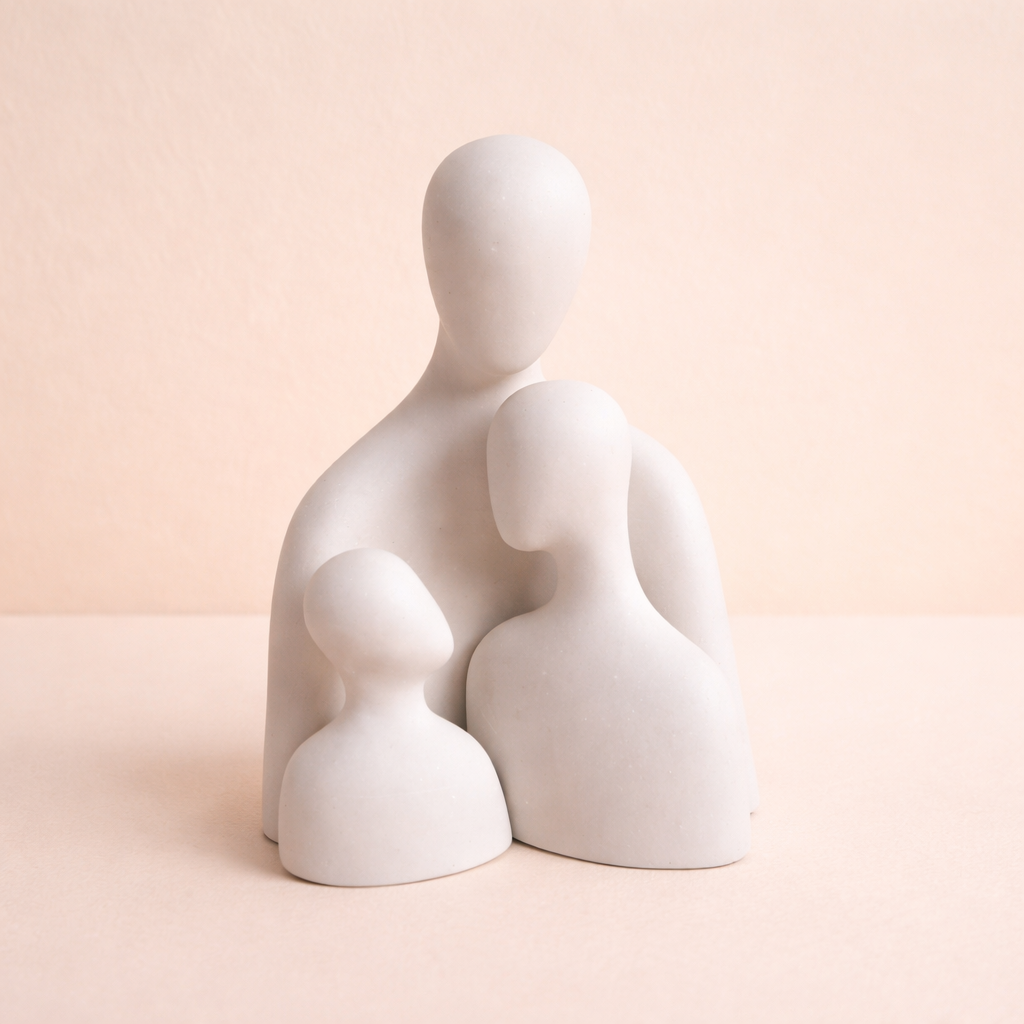 Asbeeldjes - Gezin / familie met één kind