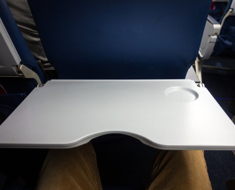 Tray table airplane