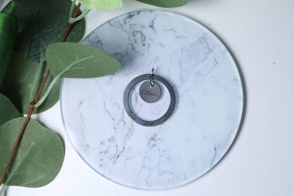 Gepersonaliseerde kettinghanger cirkels