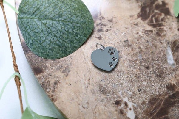 Ketting hanger hartje pootjes