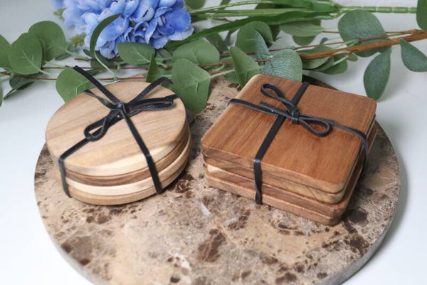 Onderzetters acacia hout