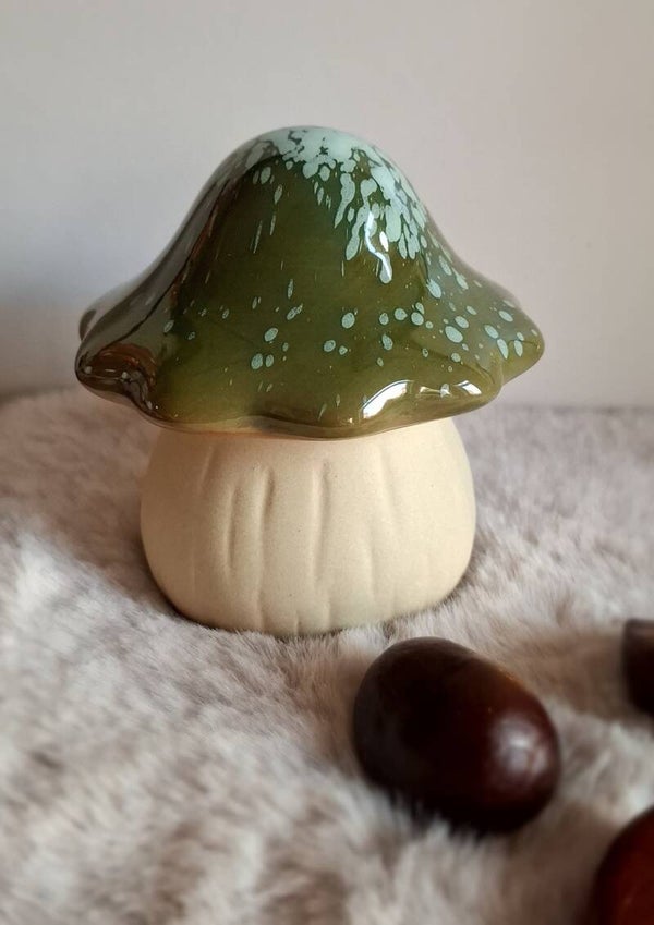 Paddenstoel beeldje (groen)