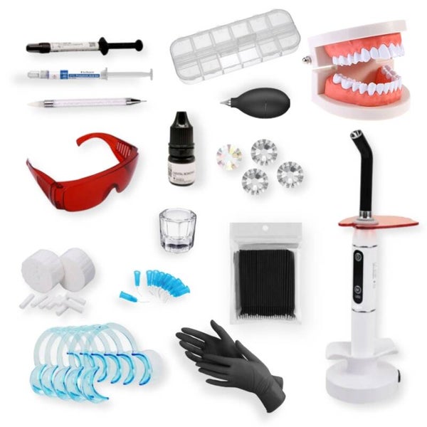 Kit professionnel de démarrage pour la pose de strass dentaires
