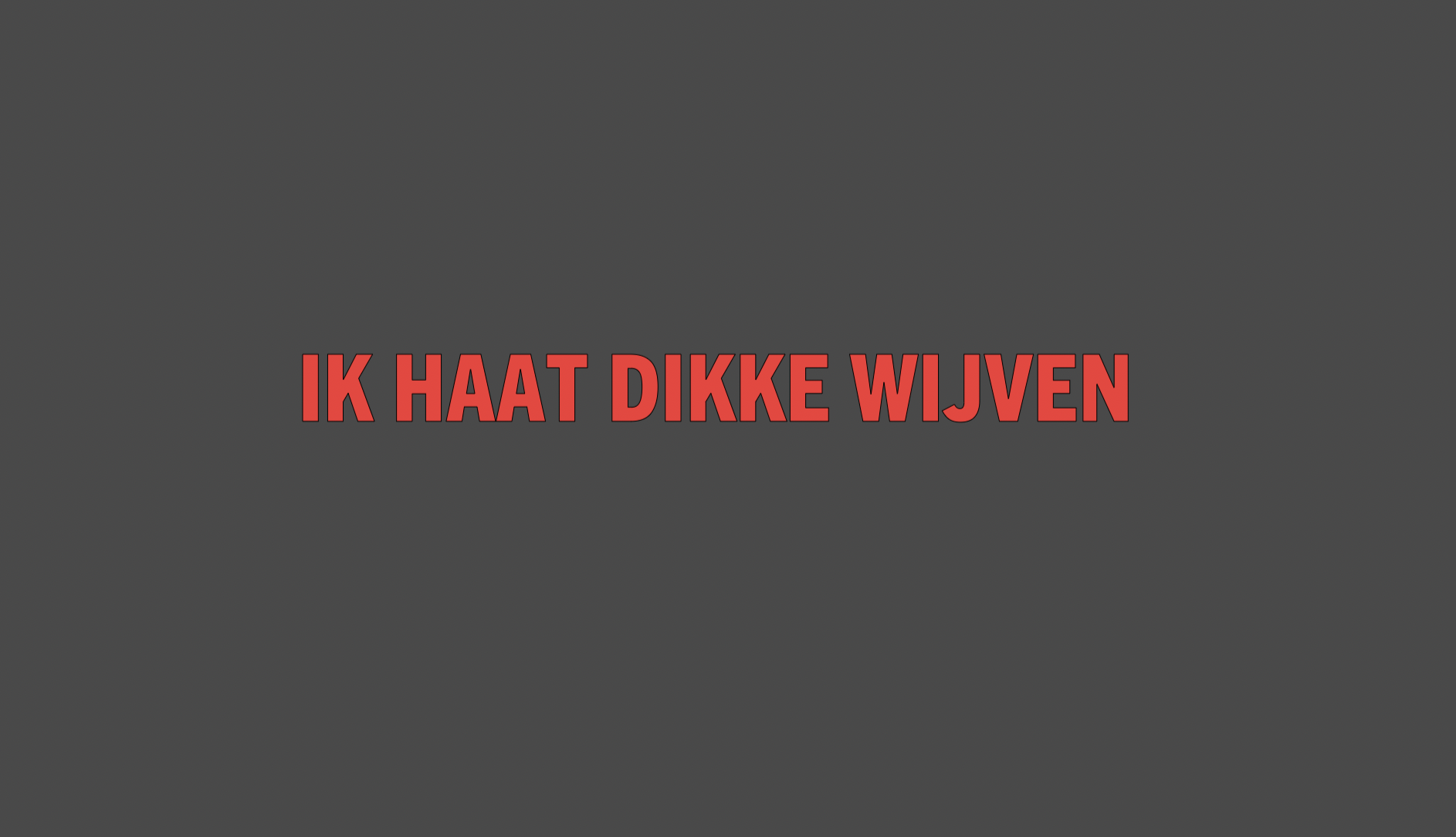 IK HAAT DIKKE WIJVEN sticker