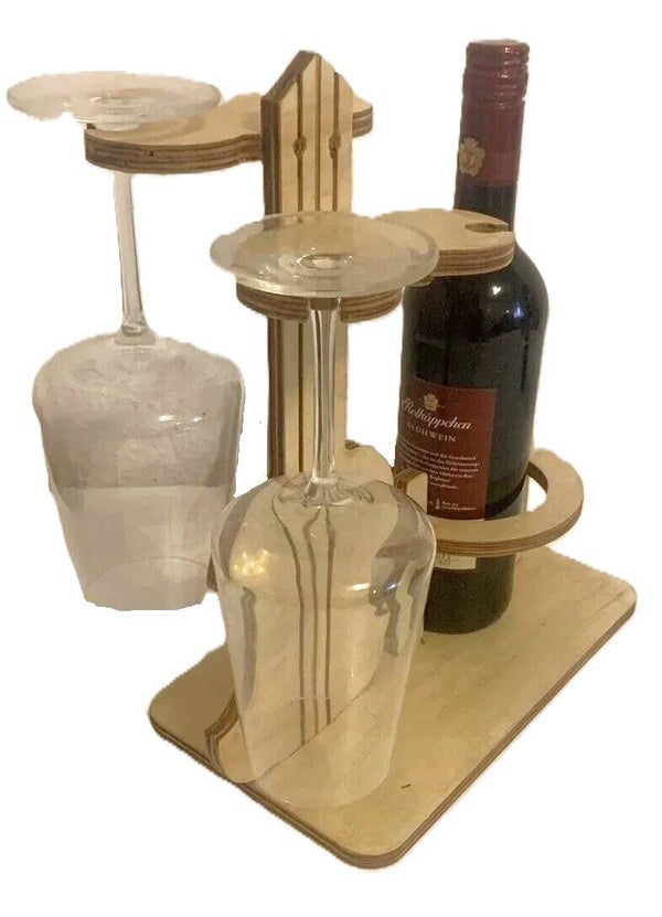 Wein und Glasshalter (4Gläser) in Forme eine Gitarre