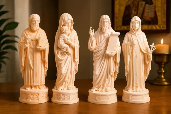 Orthodoxe Heiligen Statue 10-20 cm Heiliger Nikolaus, Gottesmutter, Paraskeva