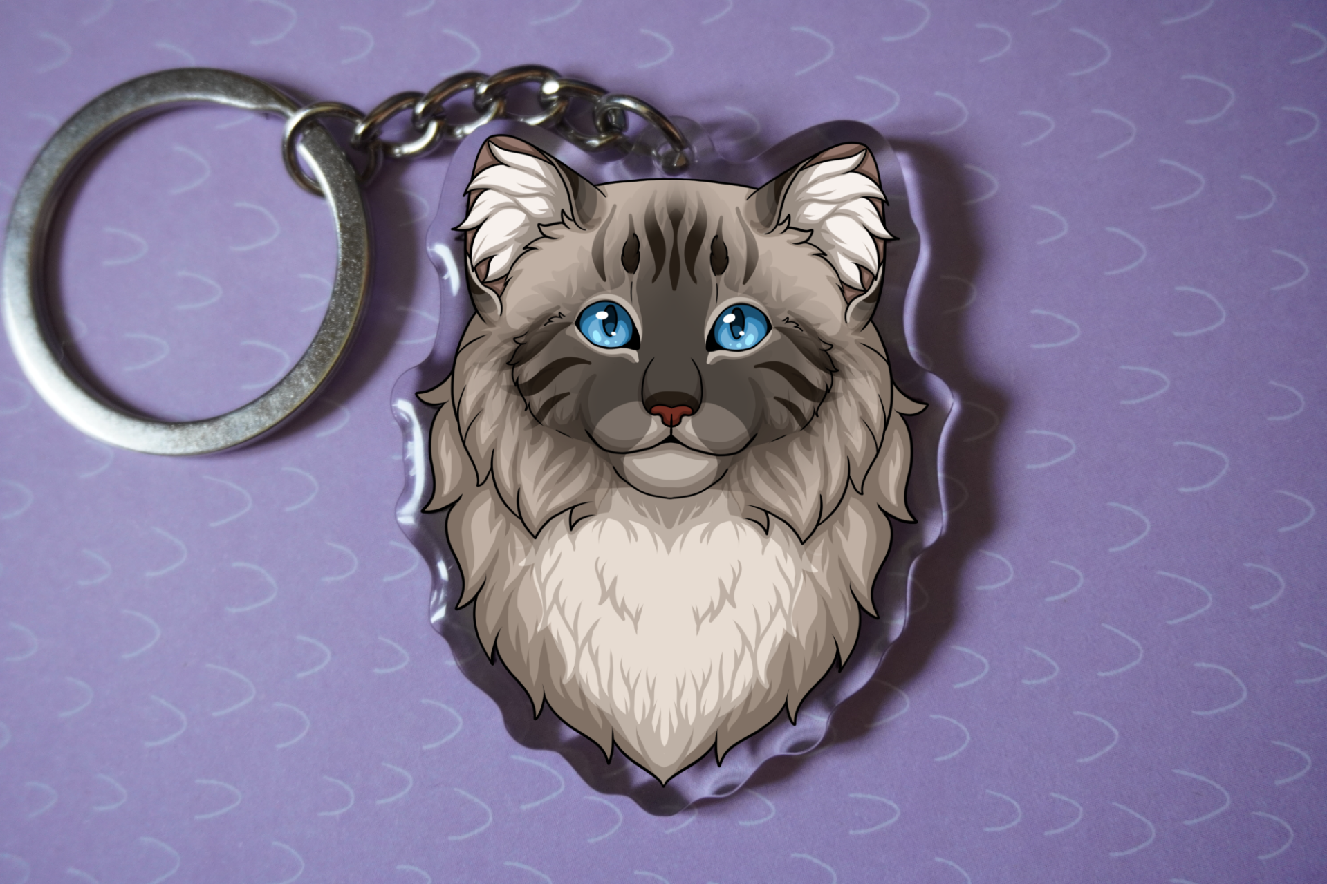Ragdoll Sleutelhanger Portret