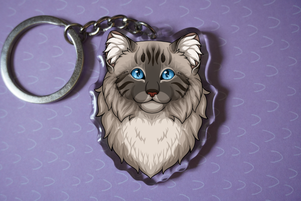 Ragdoll Sleutelhanger Portret