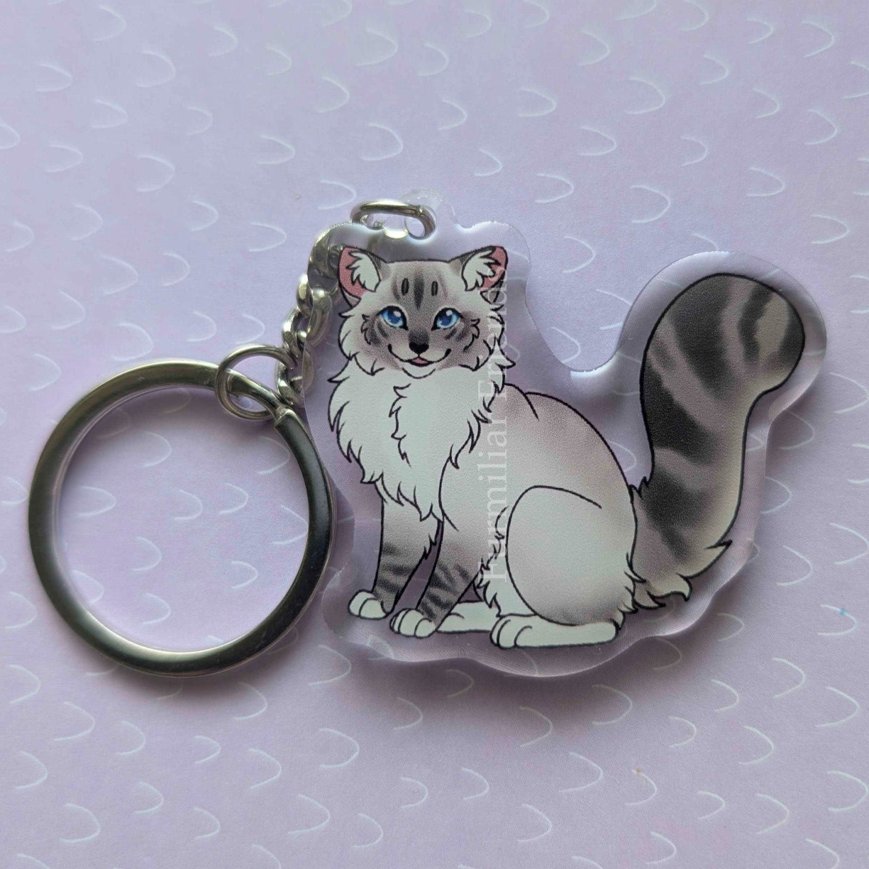 Ragdoll zittend - Blue Tabby serie