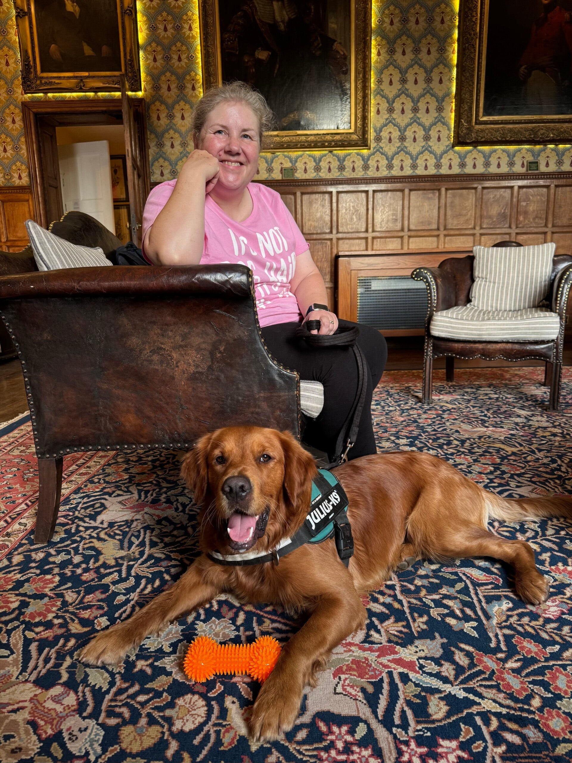 Wedding chaperone andwedding dog Hodsock Priory/Jo's Pet Services