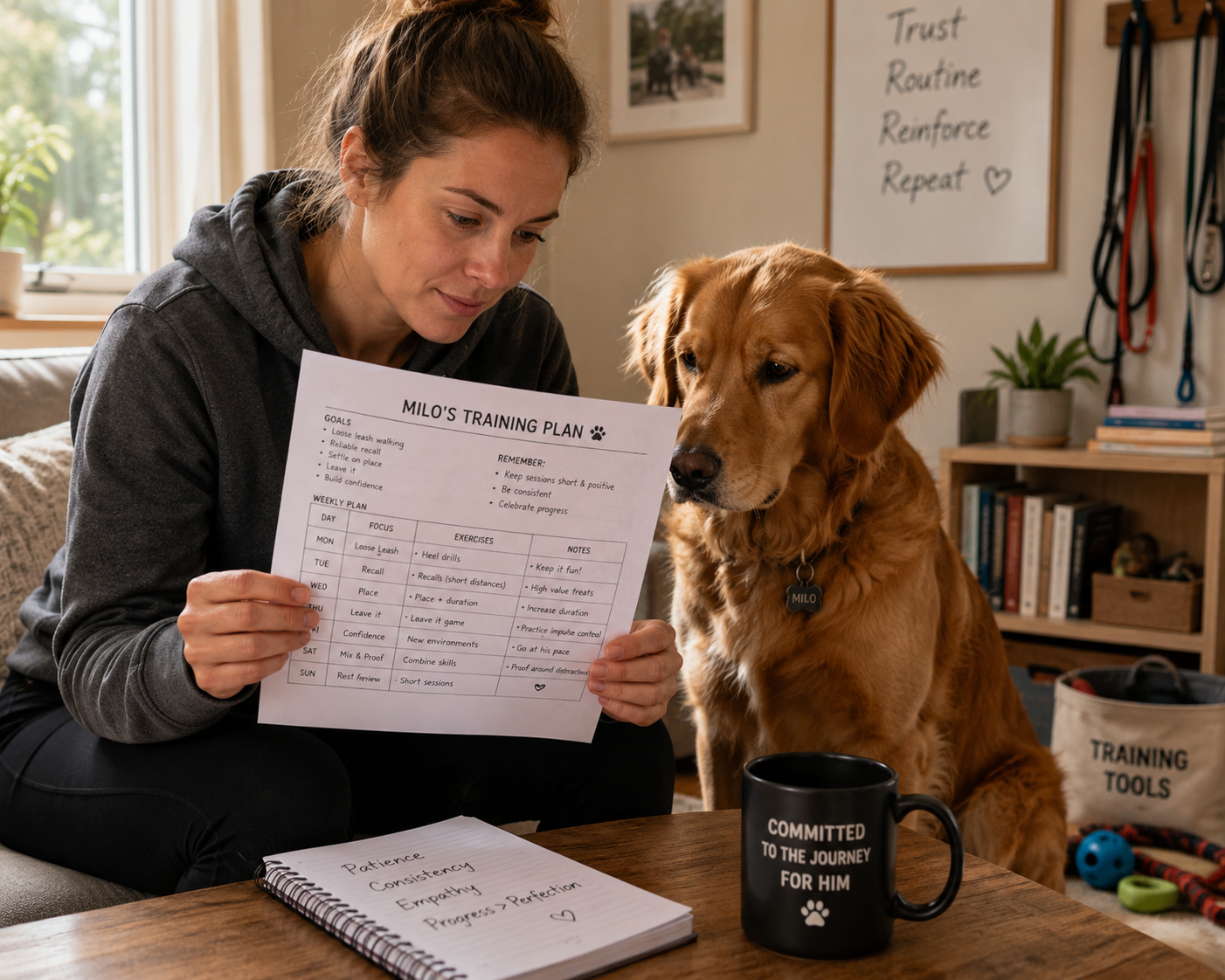 Take & train owner commitment/Jo's Pet Services