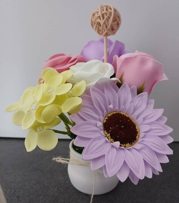 Boeketje zeepbloemen