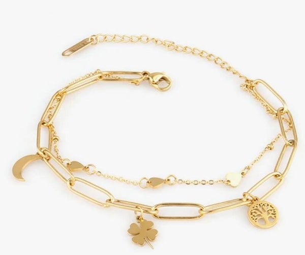 Bedelarmband – Golden Charms
