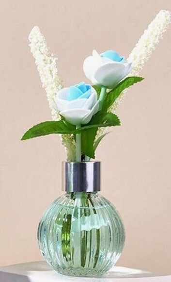 Vlamloze aromatherapie geurverspreider blauwe windgong