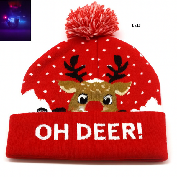 "Oh Deer! – LED Kerstmuts"